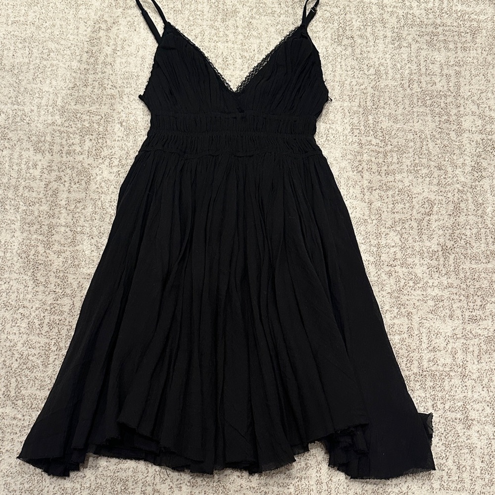 Free People Black Mini Dress, XS